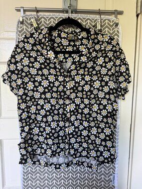 Big Bud Press Daisy Button-Up Shirt Size S Made in USA